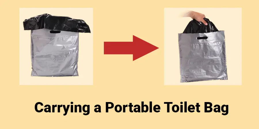  Carrying a Portable Toilet Bag