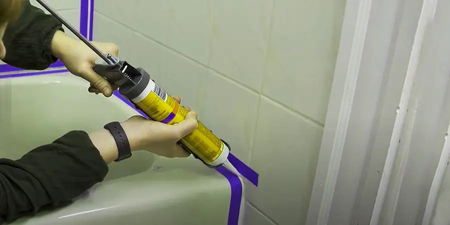 Caulk Around a Bathtub