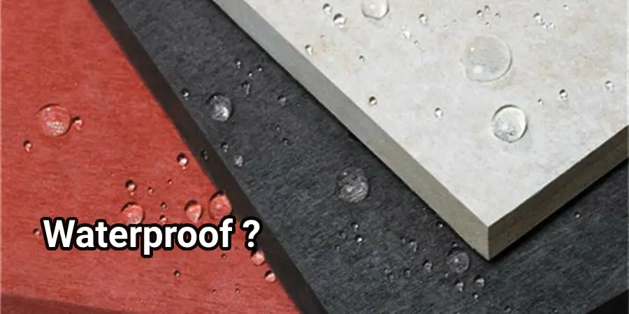 Water drop on HardieBacker Board or Cement Board