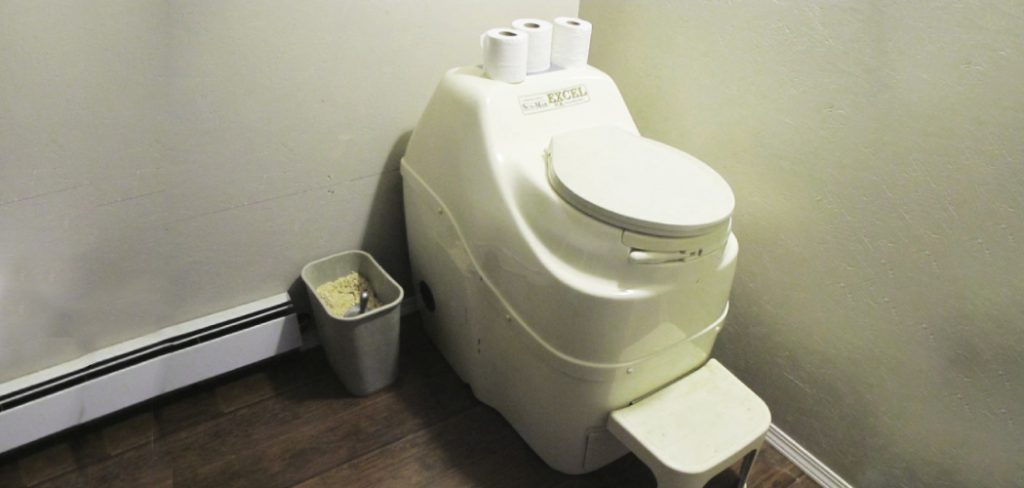 A Compost Toilet with Toilet Paper