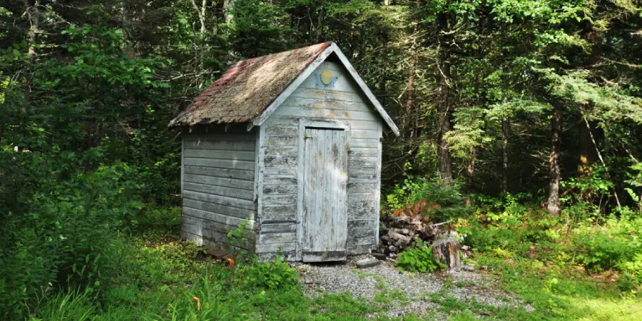 select location for outhouse