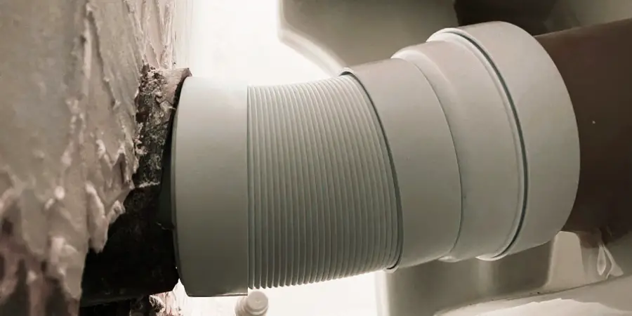 flexible toilet waste pipe Incorrect Installation